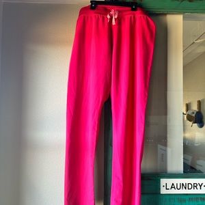 Figs Hot Pink Livingston scrub pants size large tall